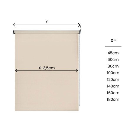 Estor Night Opac Enrotllable Roll-Up Pedra