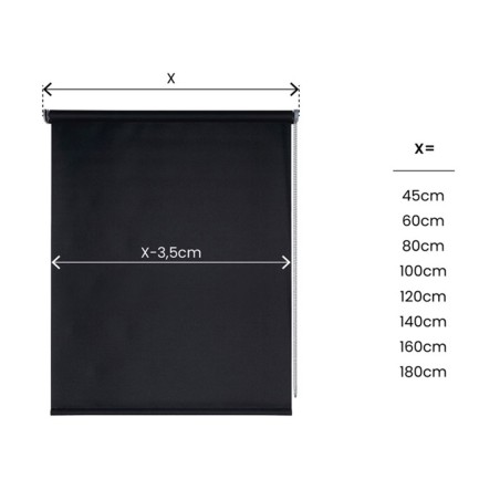Estor Night Opaco Enrollable Roll-Up Negro