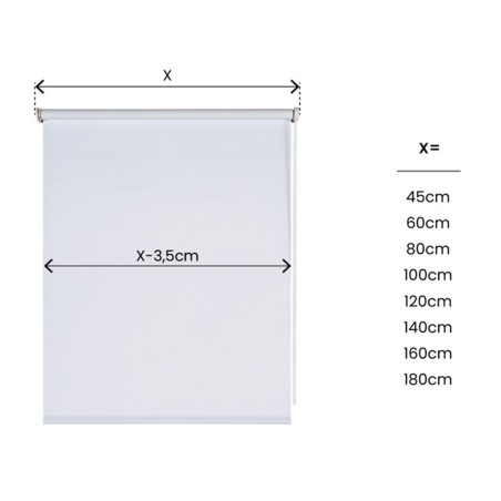 Estor Night Opac Enrotllable Roll-Up Blanc