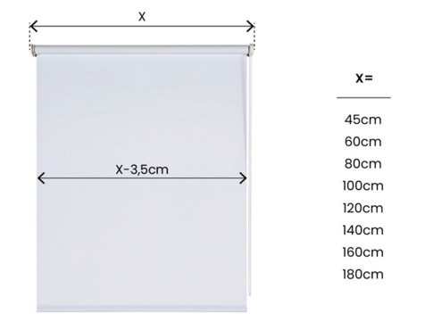 Estor Night Opac Enrotllable Roll-Up Blanc
