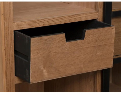 Vitrina 2 Calaixos Daris Madera Natural