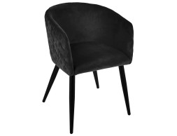 Joc 2 Cadires Vellut Marlo Negre