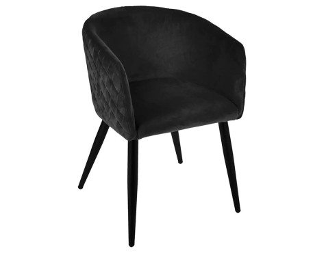Joc 2 Cadires Vellut Marlo Negre