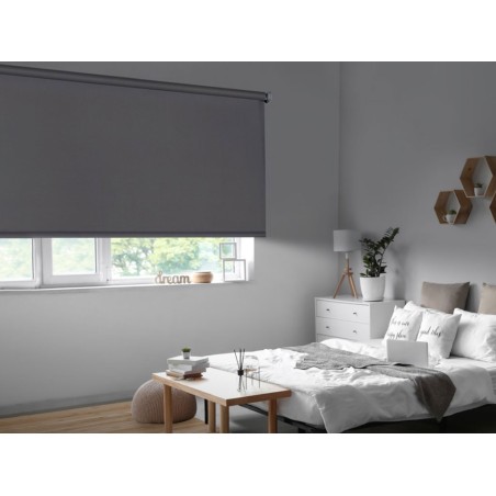 Estor Night Opaco Enrollable Roll-Up Gris