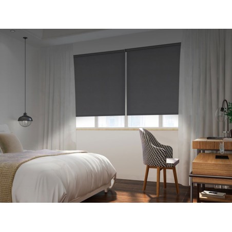 Estor Night Opaco Enrollable Roll-Up Gris