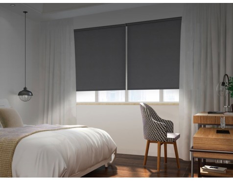Estor Night Opaco Enrollable Roll-Up Gris