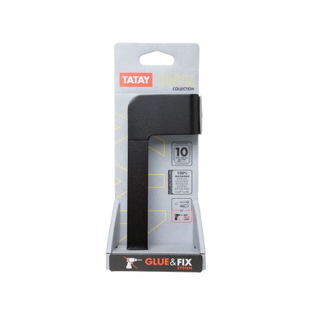 Porta-Rotlle Bany Onyx Negre