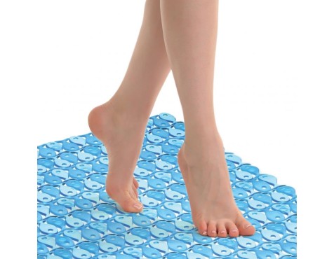 Alfombra Baño Antideslizante Azul