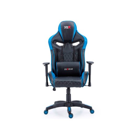 Silla Gaming x40 Giratoria Xtr Azul Y Negra
