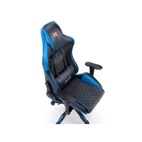 Silla Gaming x40 Giratoria Xtr Azul Y Negra