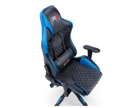 Silla Gaming x40 Giratoria Xtr Azul Y Negra