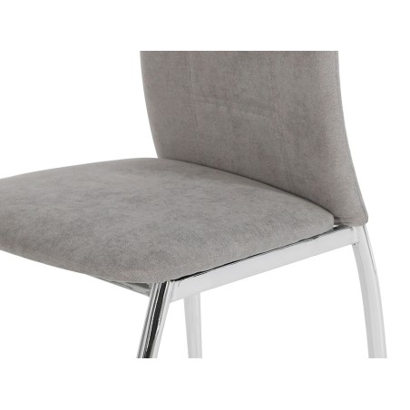 Silla Comedor Chiara Tela Gris