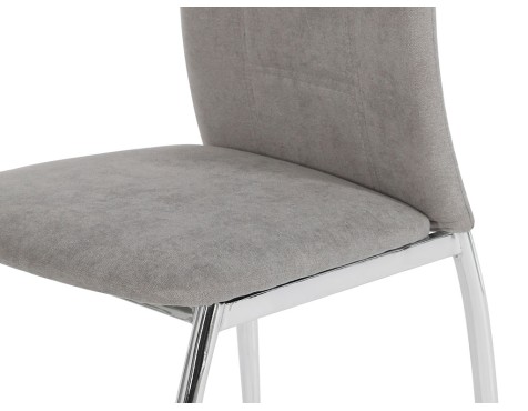 Silla Comedor Chiara Tela Gris