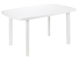 Taula Jardí Ovalada Faro Resina Blanca