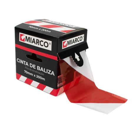 Cinta Señalización Blanca/Roja