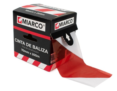 Cinta Señalización Blanca/Roja