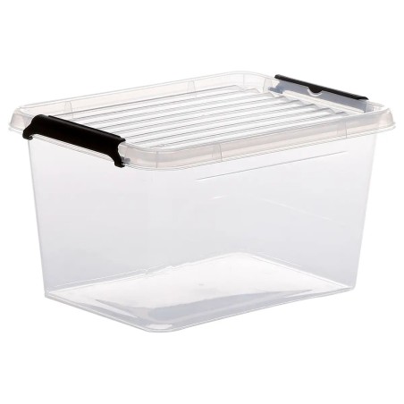 Caja De Plástico Transparente Clip N Box 2lt
