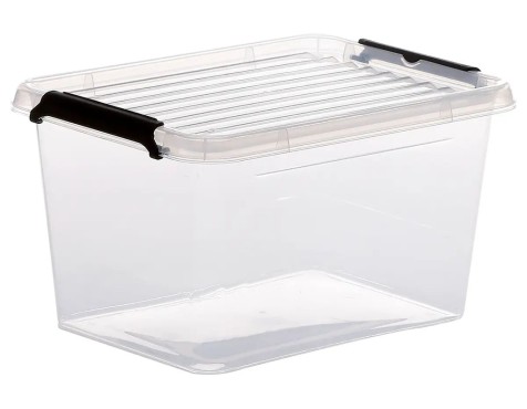Caja De Plástico Transparente Clip N Box 2lt