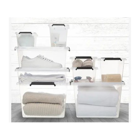 Caixa De Plàstic Transparent Clip N Box 2lt