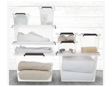 Caixa De Plàstic Transparent Clip N Box 2lt