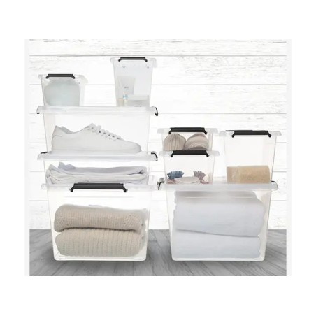 Caixa De Plàstic Transparent Clip N Box 3lt