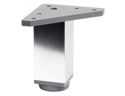 Pota Moble Alumini Reg. Quadrada Crom 40X40X100Mm