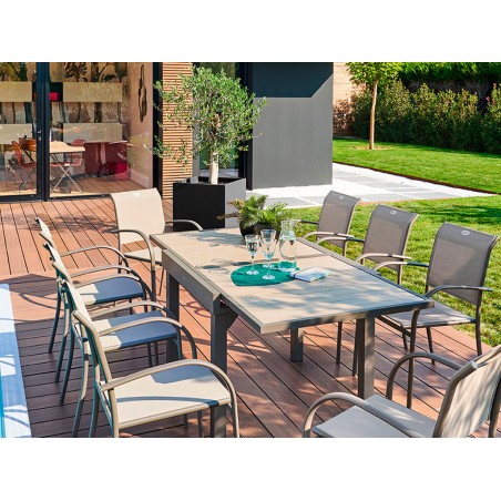 Mesa Jardín Extensible Piazza Beige