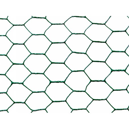 Malla Metàl.Lica Hexagonal Triple Torsión Verde