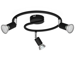 Espiral 3 Focos Negro Limbali Philips