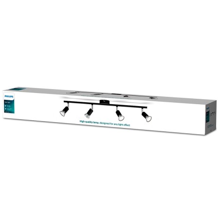 Regleta 4 Focus Negre Limbali Philips