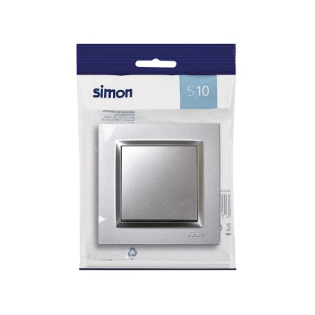 Pulsador Simon 10 Aluminio