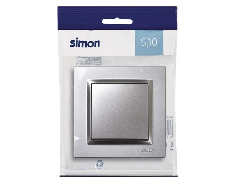 Pulsador Simon 10 Aluminio