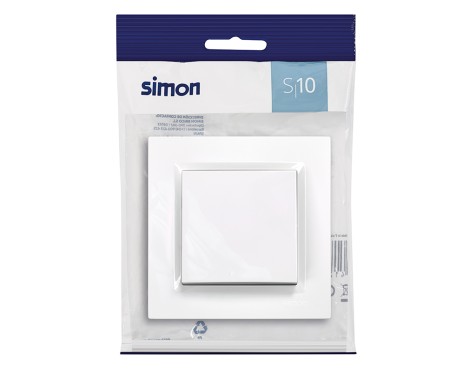 Conmutador Cruce Simon 10 Blanco