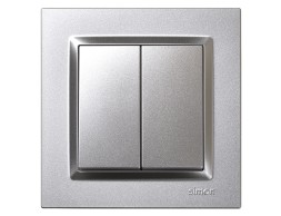 Interruptor Commutador Doble Simon 10 Alumini
