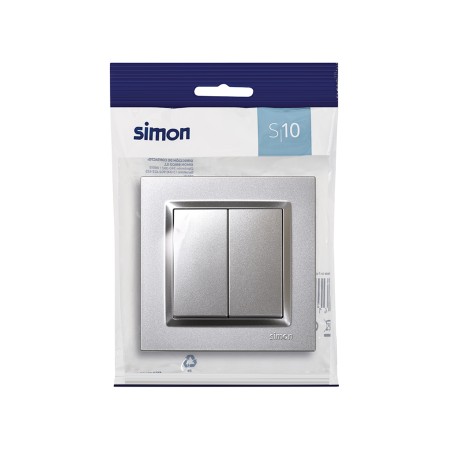 Interruptor Commutador Doble Simon 10 Alumini