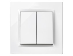Interruptor Commutador Doble Simon 10 Blanc