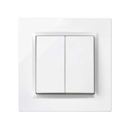 Interruptor Commutador Doble Simon 10 Blanc