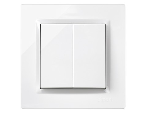 Interruptor Commutador Doble Simon 10 Blanc