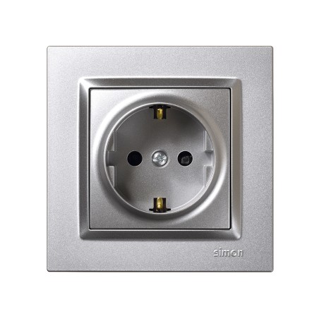 Enchufe Schuko Simon 10 Aluminio