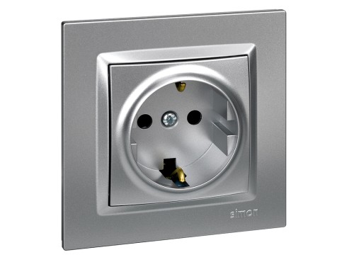 Enchufe Schuko Simon 10 Aluminio