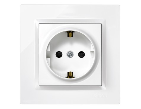 Enchufe Schuko Simon 10 Blanco
