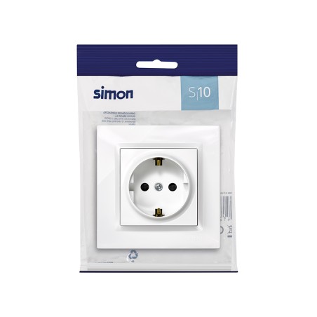 Enchufe Schuko Simon 10 Blanco