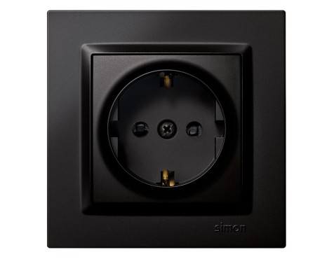 Endoll Schuko Simon 10 Negre
