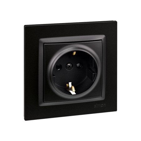Endoll Schuko Simon 10 Negre