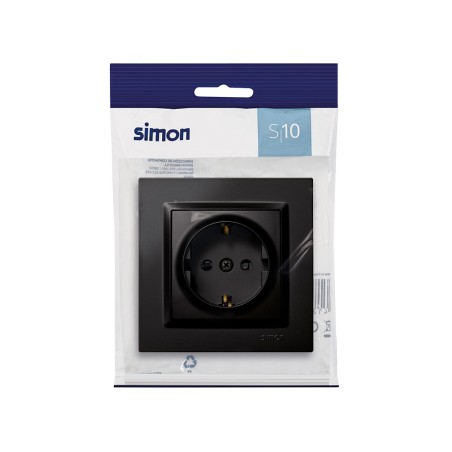 Endoll Schuko Simon 10 Negre