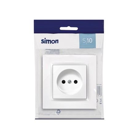 Enchufe Bipolar Simon 10 Blanco