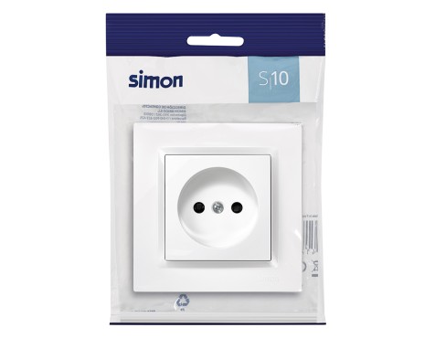Enchufe Bipolar Simon 10 Blanco