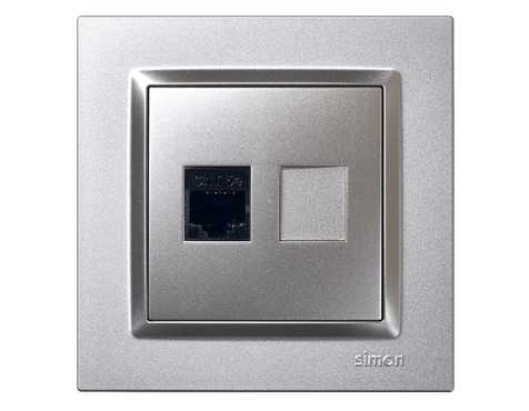 Presa Telèfon rj45 Simon 10 Alumini