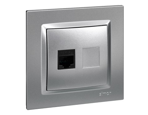 Presa Telèfon rj45 Simon 10 Alumini