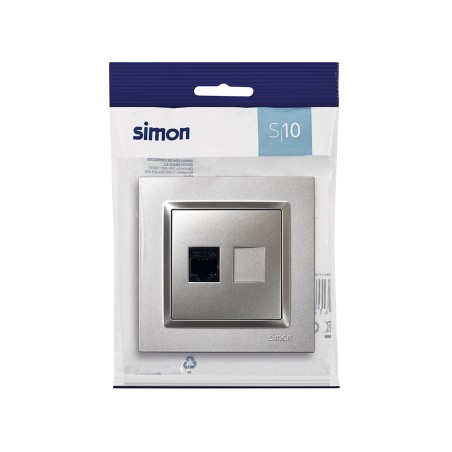 Presa Telèfon rj45 Simon 10 Alumini
